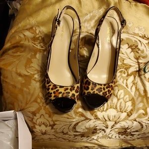 Nine West cheetah heels